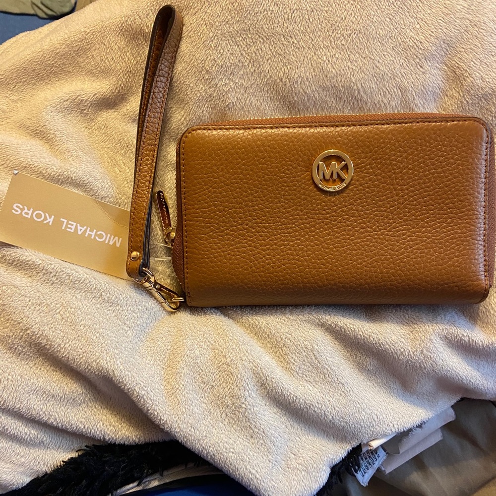 Michael Kors Leather Wallet with Inner Phone Case